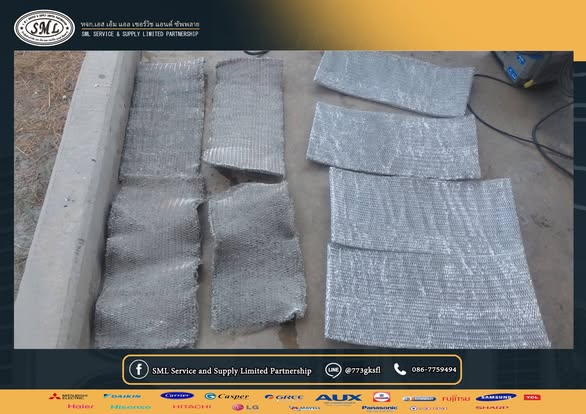เข้าดำเนินงานติดตั้งและเปลี่ยน Filter รังผึ้งอะลูมิเนียม